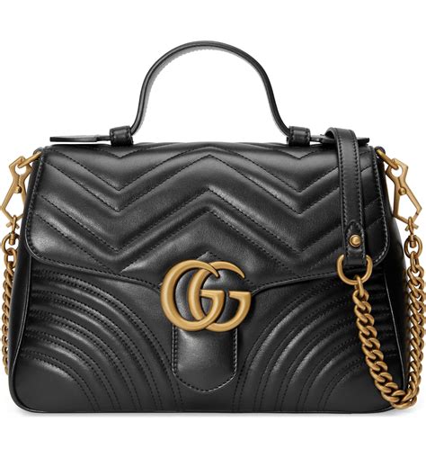 gucci marmont top handle inside of bag|gucci marmont mini street style.